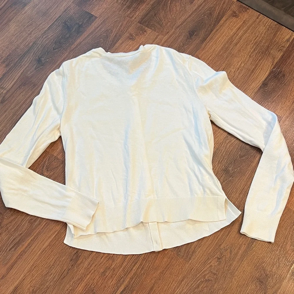 XS LOFT Sweater Bundle - Soft Knit Stripe & Cream Sweaters - Picture 4 of 10